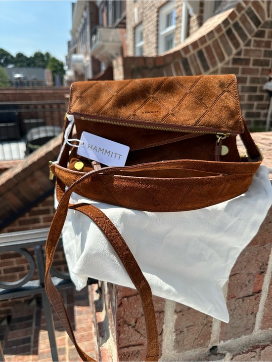 Hammitt Handbags - Hammitt Women’s Suede Crossbody Bag, Dillon Small, chocolate. NWT